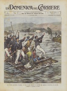 Une nouvelle inondation en Sicile, le sauvetage opéré sur des radeaux par des marins dans la province de Catane